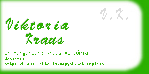 viktoria kraus business card