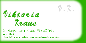 viktoria kraus business card